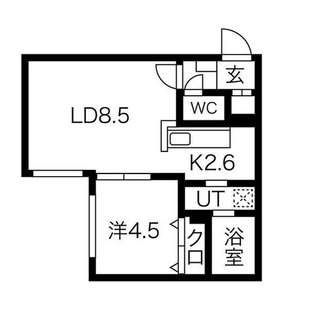 YS' HOKUDAI NISHIの物件間取画像